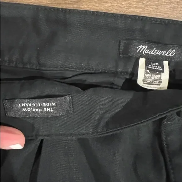 MADEWELL Women’s Pant Harlow 12P Soft Black - Picture 5 of 5